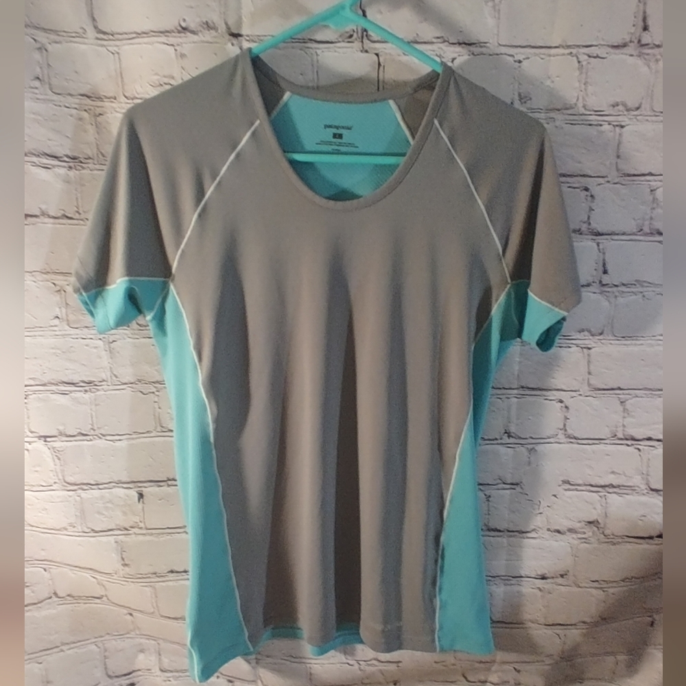 Patagonia Capilene Womens Color Block Active Outdoor Top Large